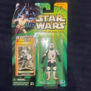 2000 Star Wars SCOUT TROOPER-Imperial Patrol Power of the Jedi Action Figure New